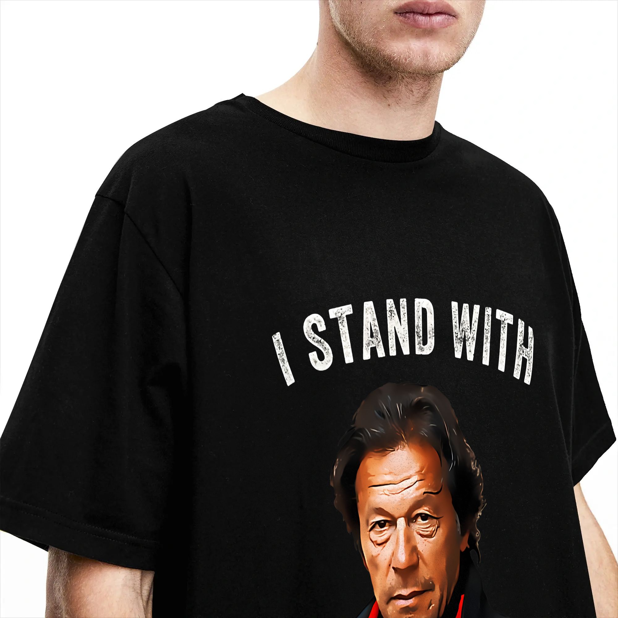 メンズTシャツ「私はイムラン・カーンを支持します」パキスタン - Summer Clothing Pakistan のレビューと価格