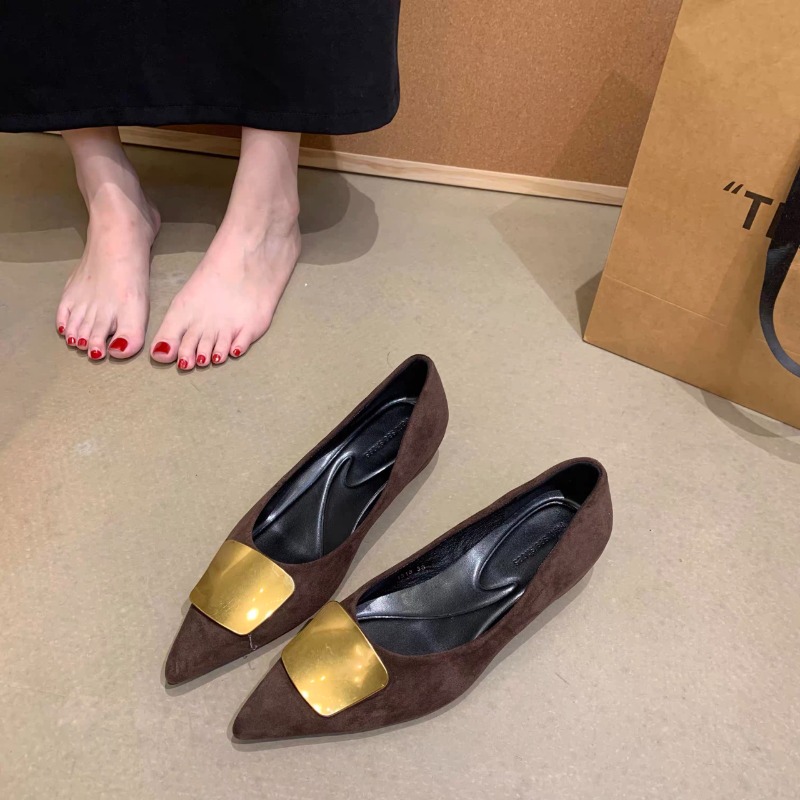 レディースローヒールパンプス、ポインテッドトゥ、ローヒールシ - Summer Clothing Stores のレビューと価格