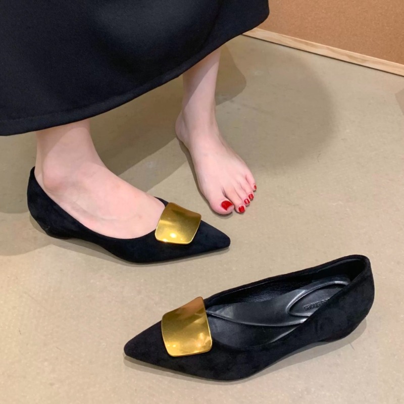レディースローヒールパンプス、ポインテッドトゥ、ローヒールシ - Summer Clothing Stores のレビューと価格